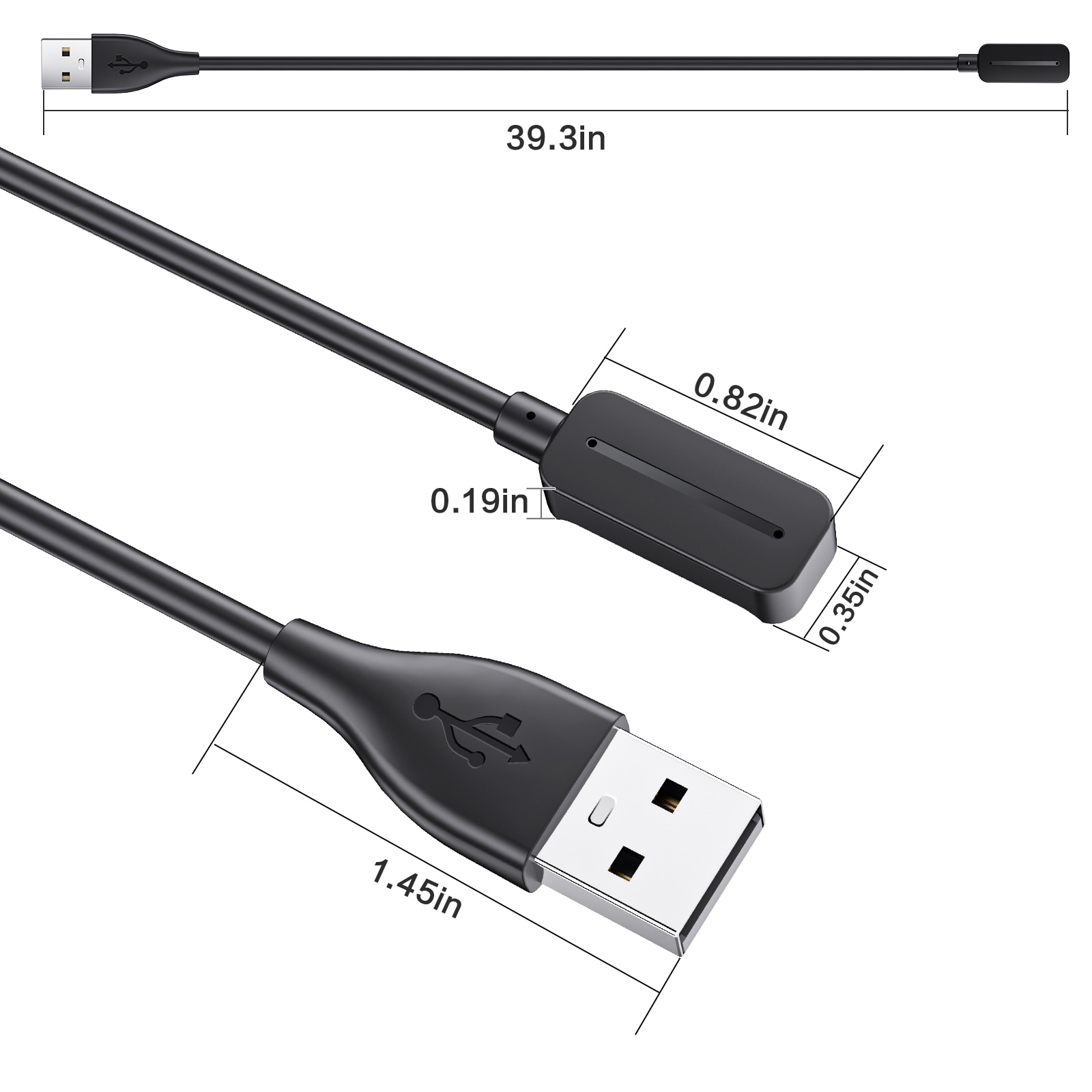 Caricatore Magnetico per Polar Pacer Pro, Nero