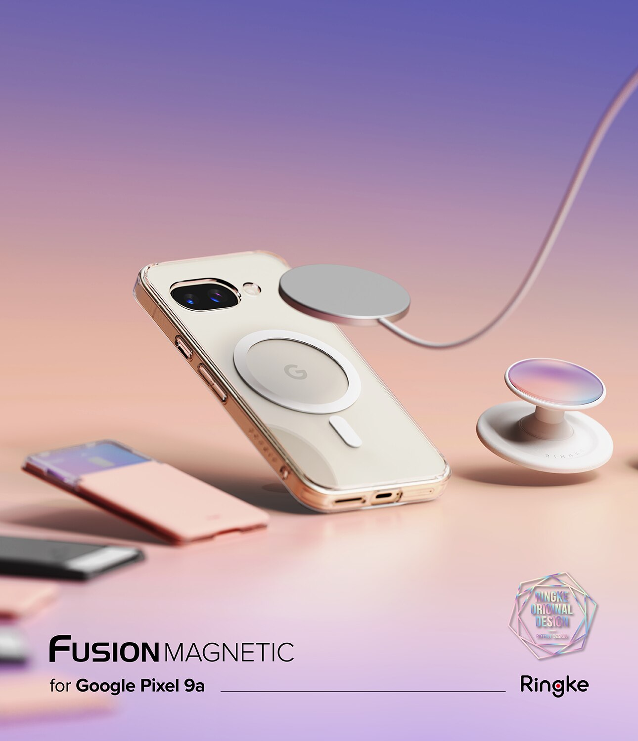 Cover Fusion Magnetic Google Pixel 9a Trasparente