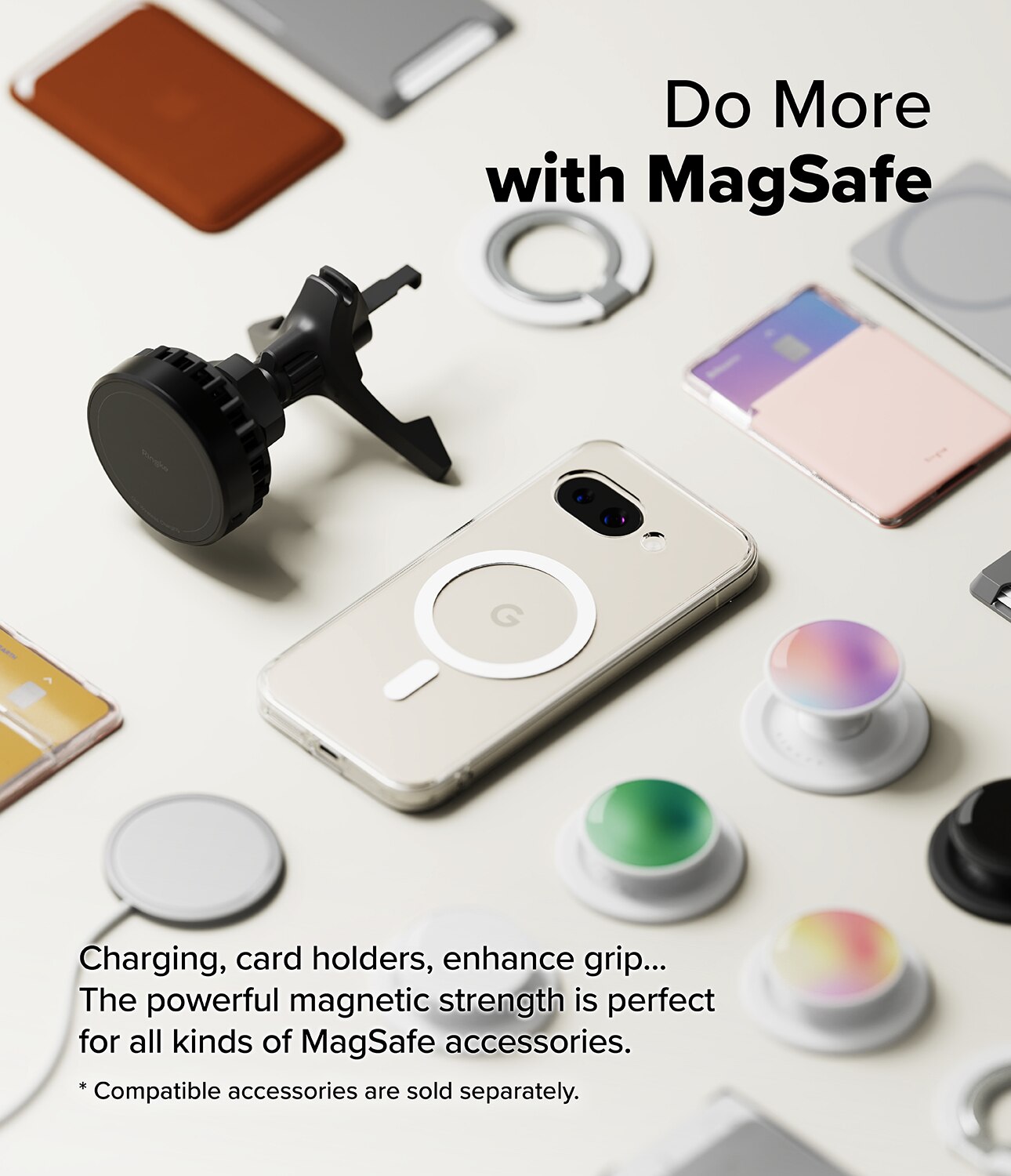 Cover Fusion Magnetic Google Pixel 9a Trasparente