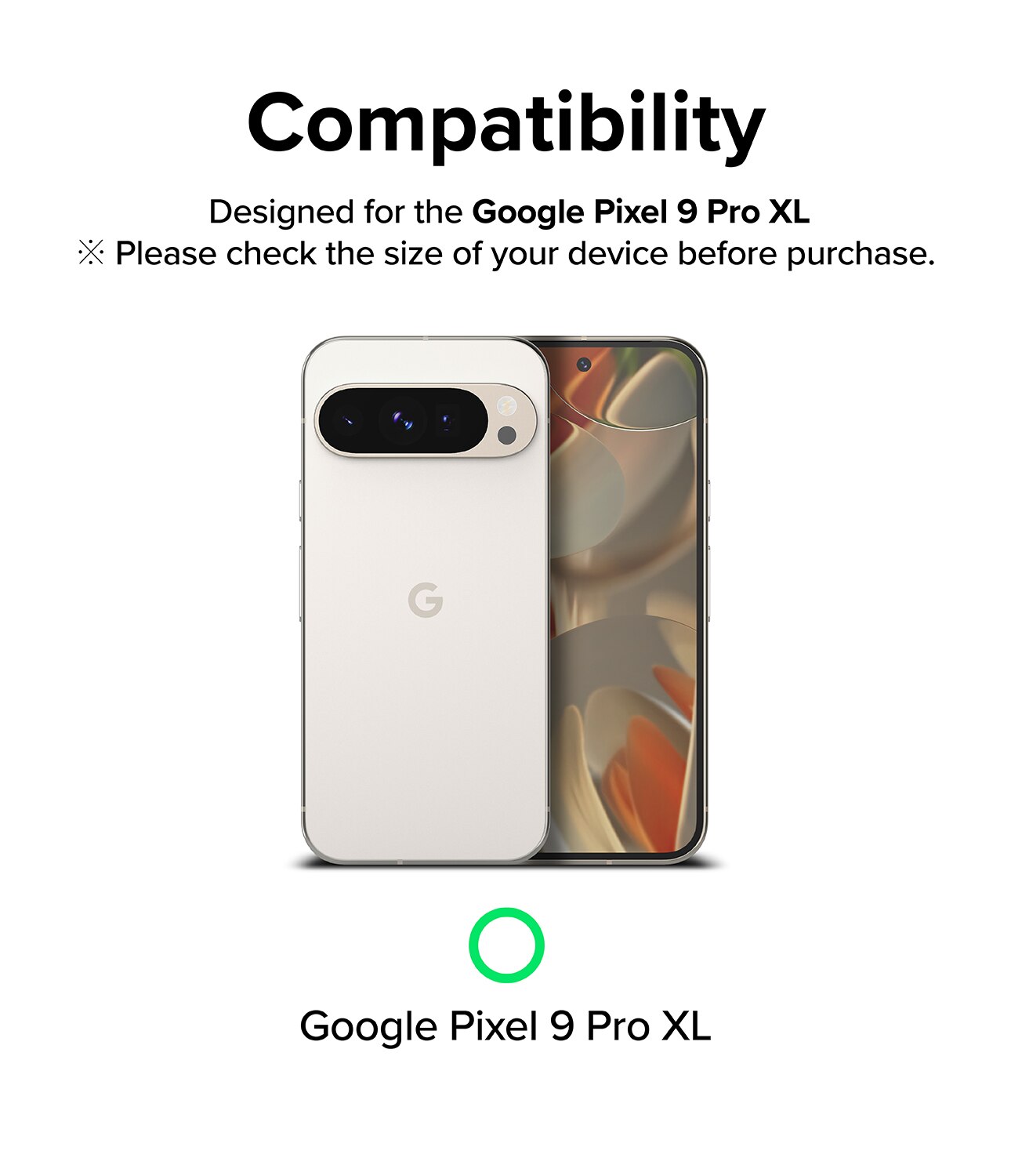 Camera Protector Glass (3-pack) Google Pixel 9 Pro XL Trasparente