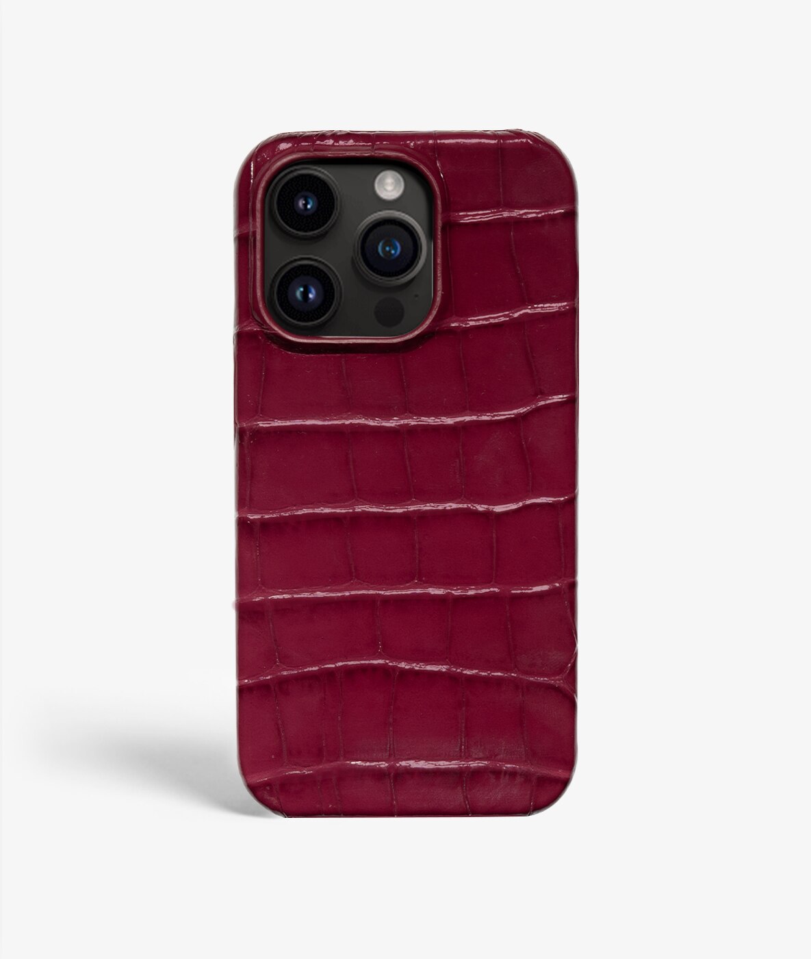 Cover iPhone 14 Pro Max Croco Burgundy