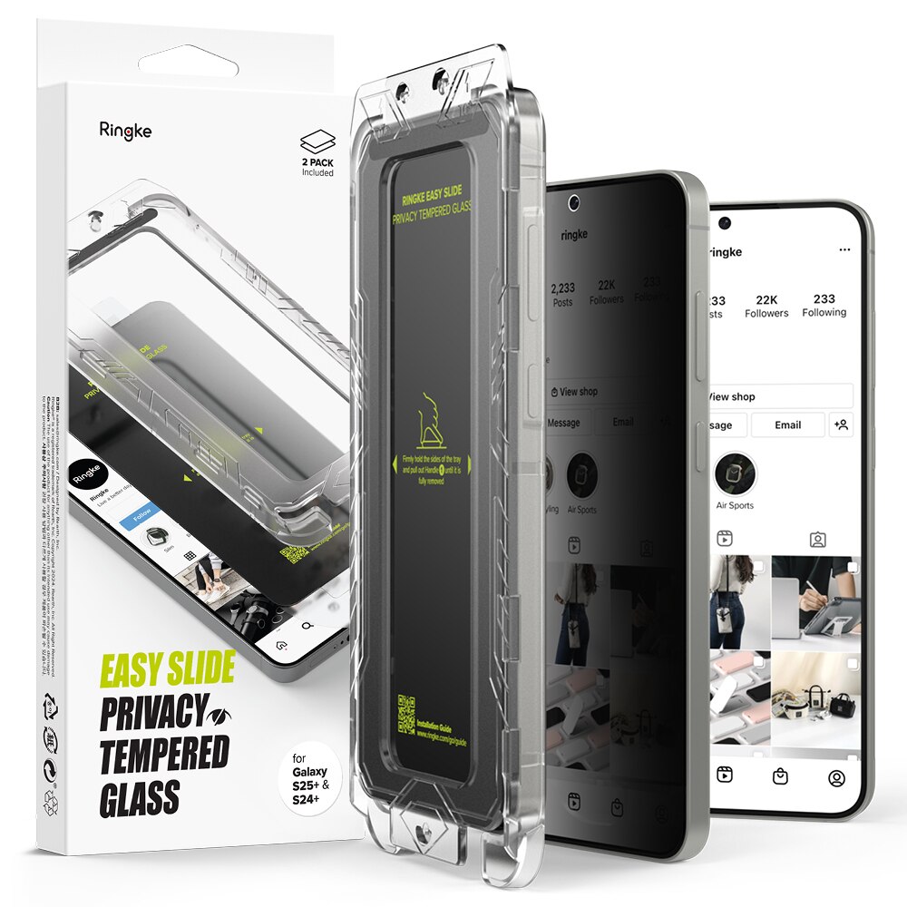 Easy Slide Privacy Glass (2 pezzi) Samsung Galaxy S25 Plus