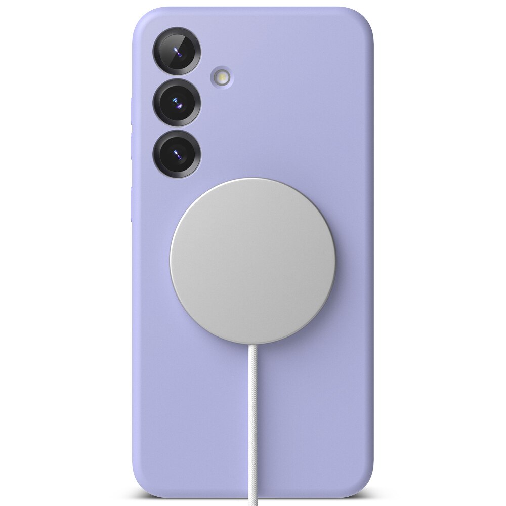 Silicone Magnetic Cover Samsung Galaxy S25 Plus Lavender