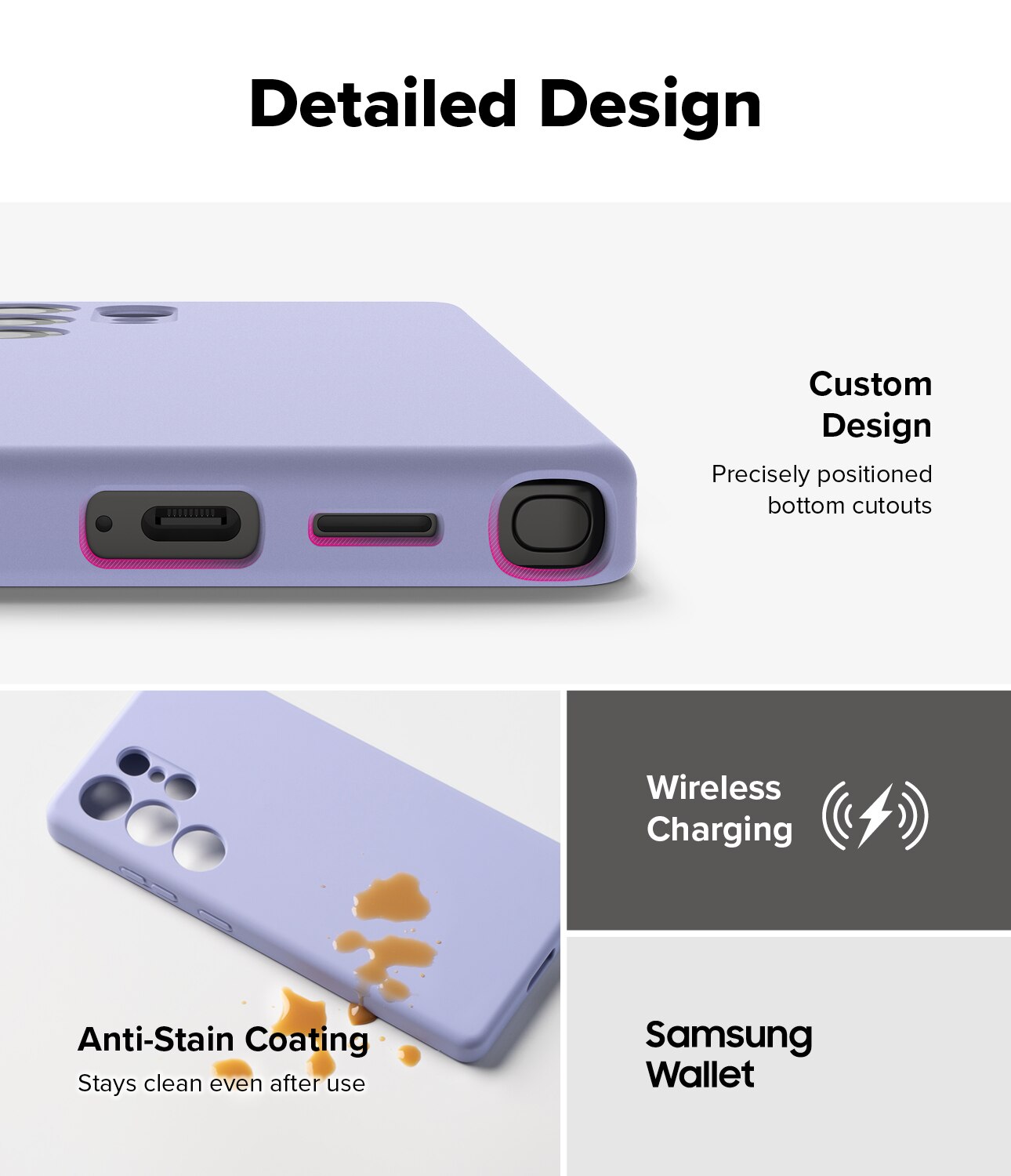 Silicone Magnetic Cover Samsung Galaxy S25 Ultra Lavender