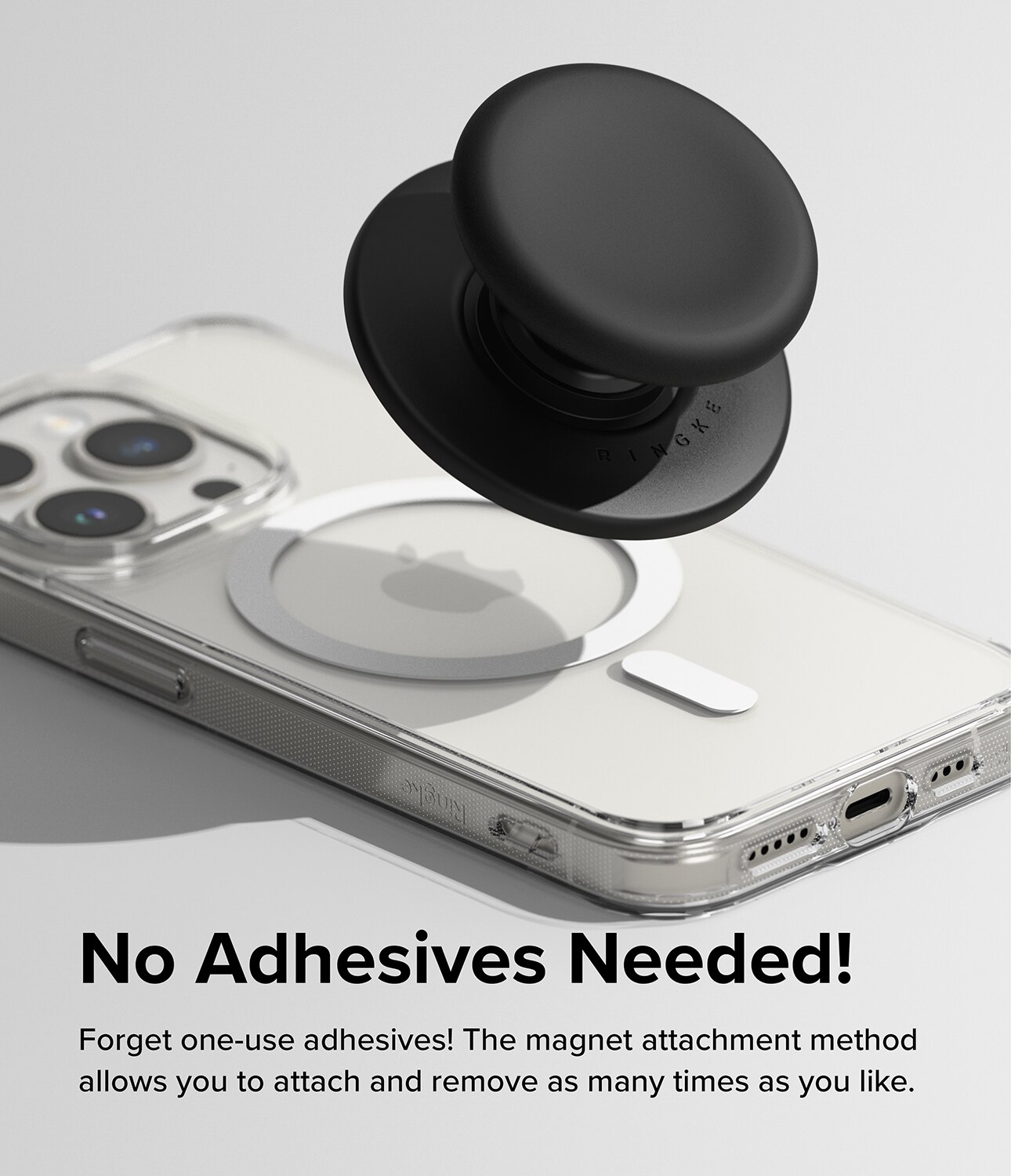 Tok Magnetic Supporto e Impugnatura per Telefoni Cellulari Black