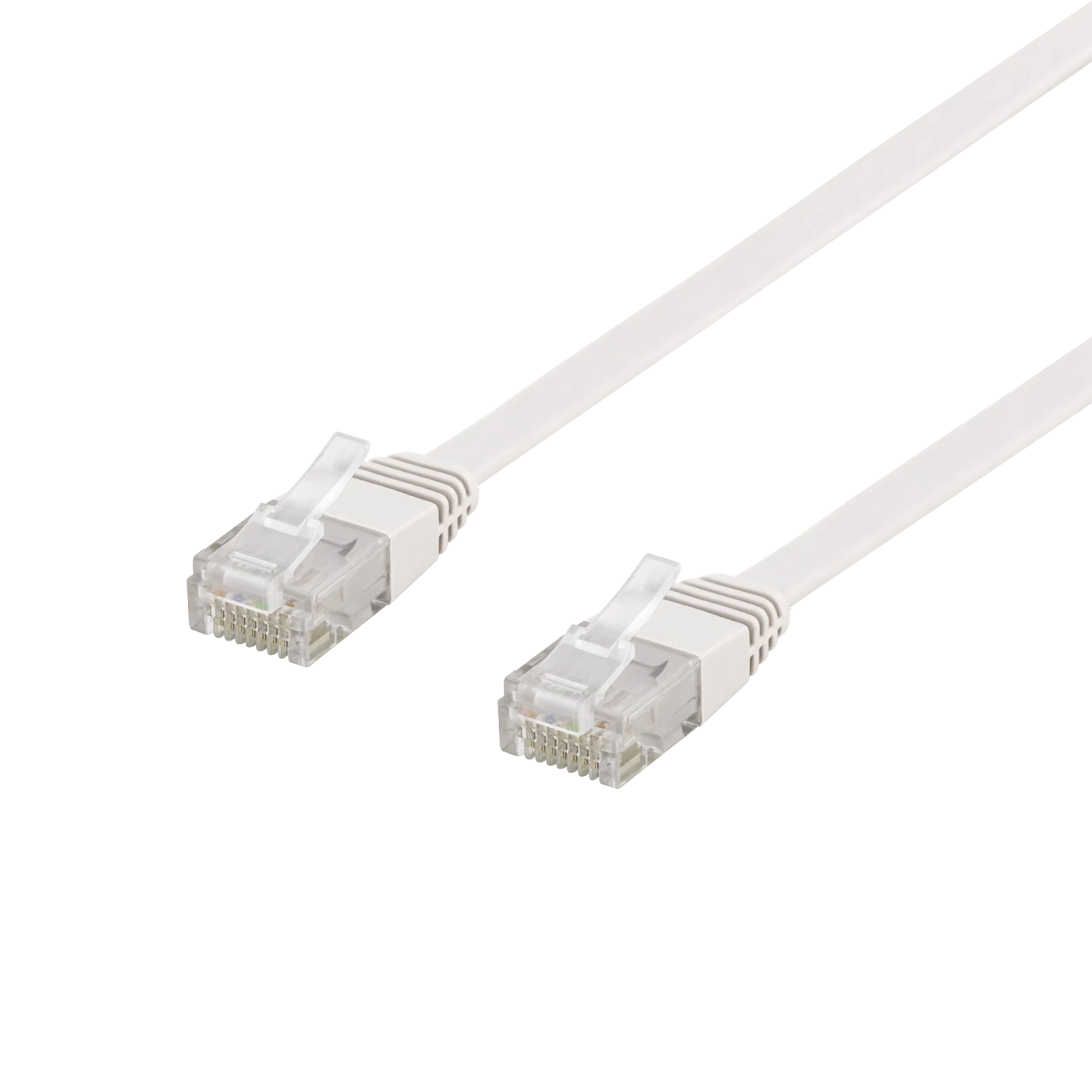 Cavo patch U/UTP Cat6 piatto di 10 m bianco