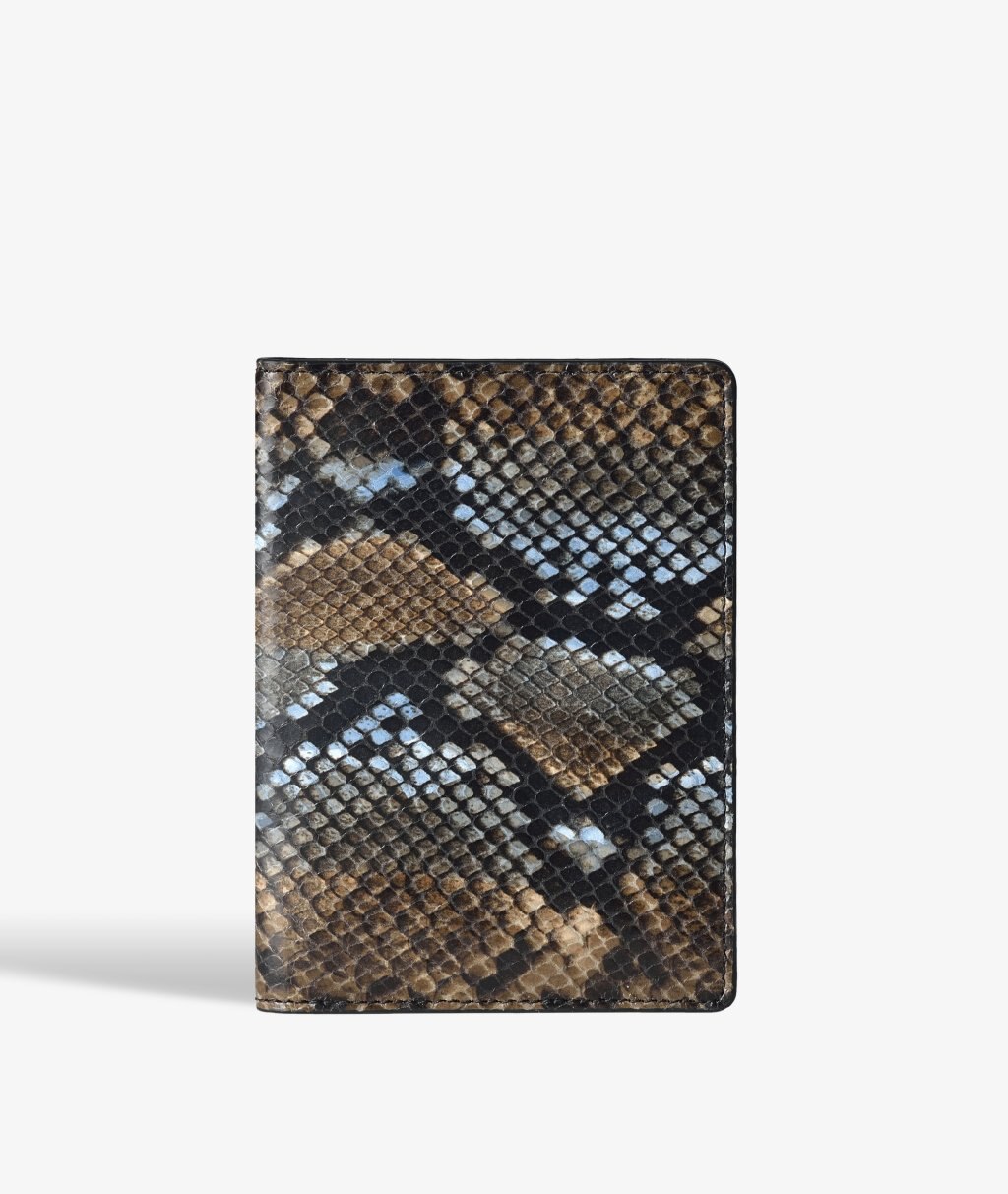 Custodia per passaporto Python Multicolor Sunset Blue