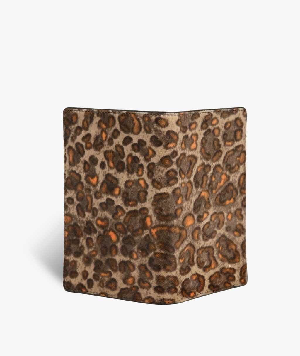 Custodia per passaporto Pony Leopardo Camel/Orange