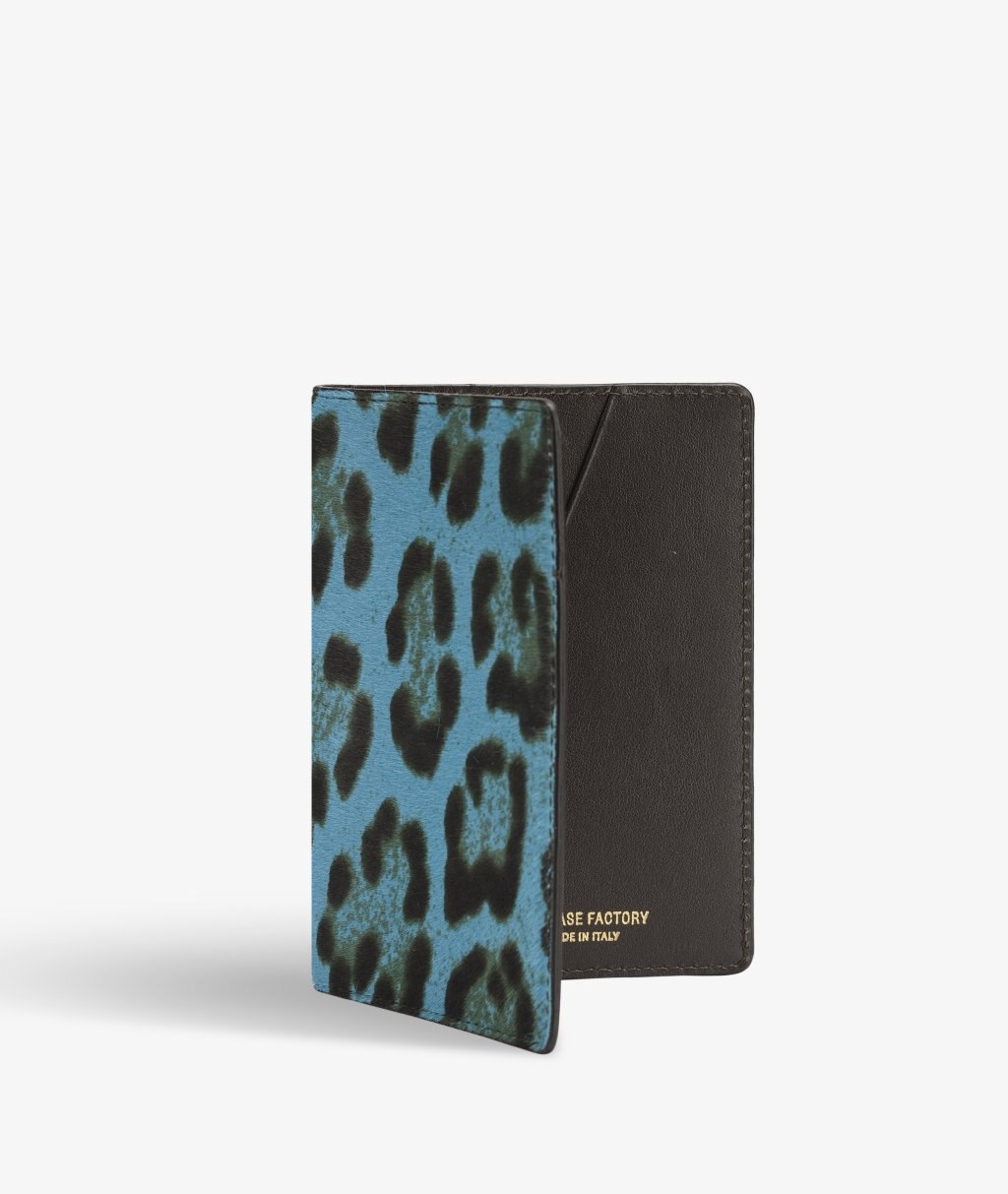 Custodia per passaporto Pony Leopardo Turquoise