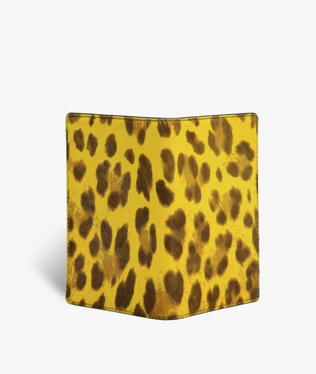 Custodia per passaporto Pony Leopardo Yellow