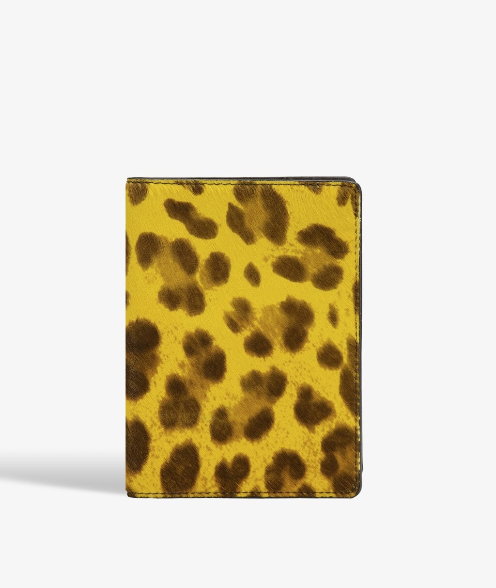 Custodia per passaporto Pony Leopardo Yellow