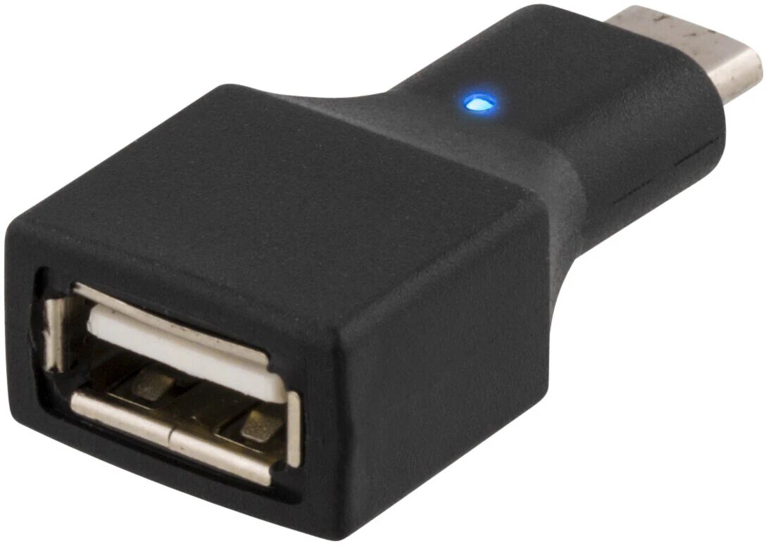 USB 2.0 Adattatore da USB-C a USB-A nero