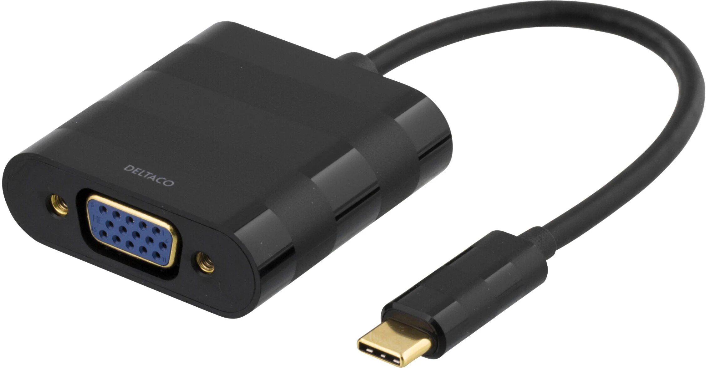 Adattatore VGA da USB-C a VGA nero