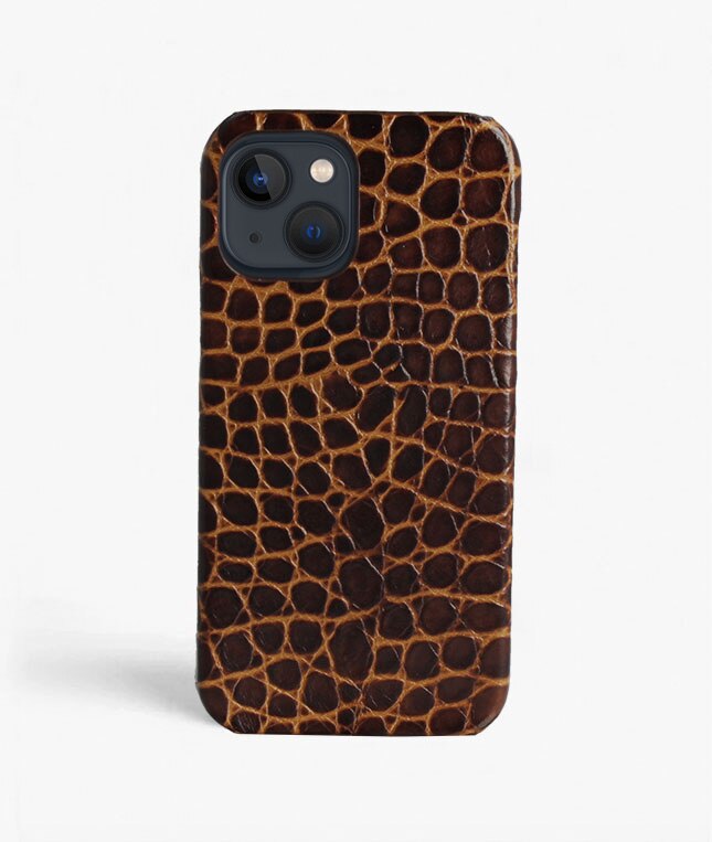 Cover iPhone 13 Pro Small Croco Brown