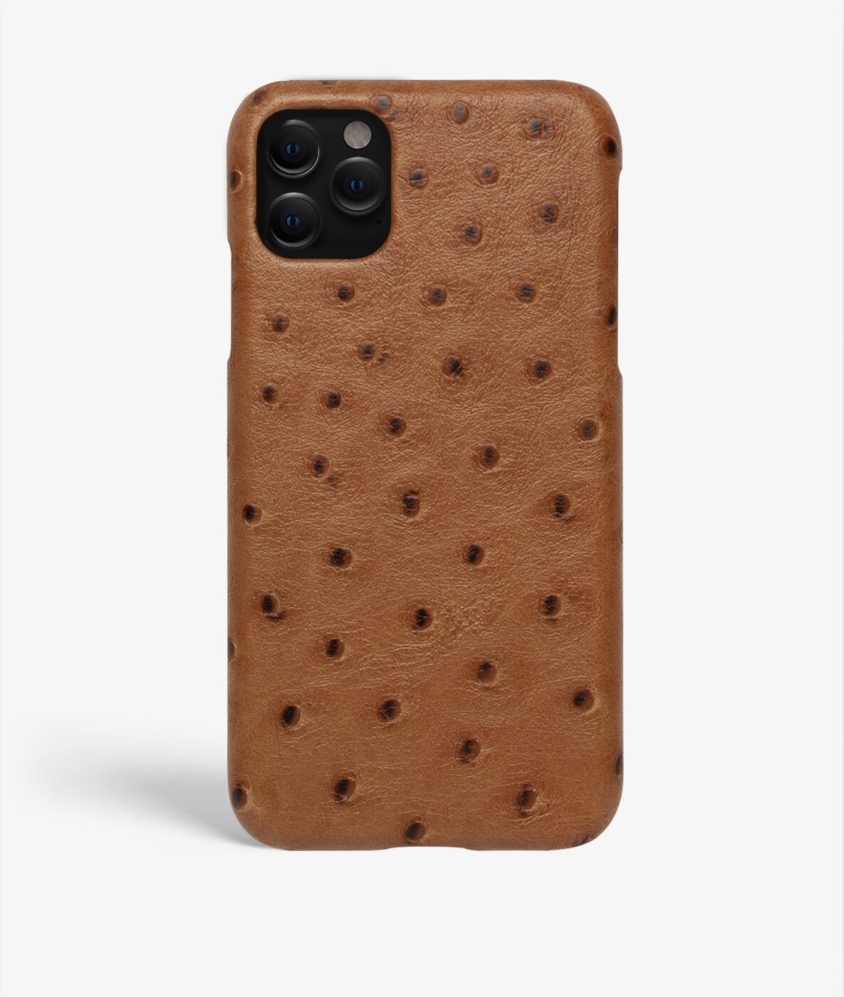 Cover iPhone 12/iPhone 12 Pro Ostrich Cognac