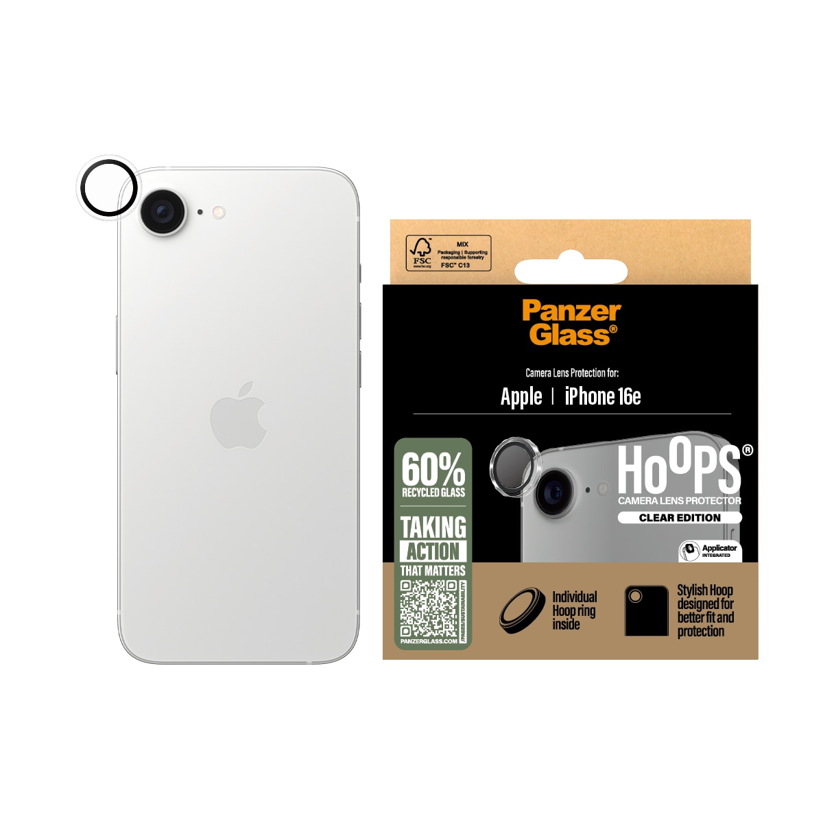 iPhone 16e Hoops Camera Lens Protector Trasparente