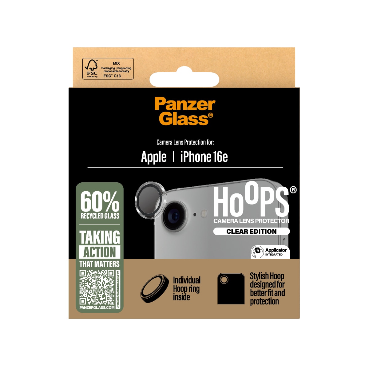 iPhone 16e Hoops Camera Lens Protector Trasparente