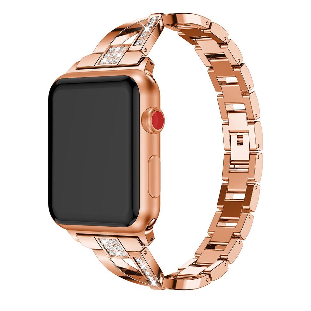 Cinturino Cristallo Apple Watch 45mm Series 8 Rose Gold