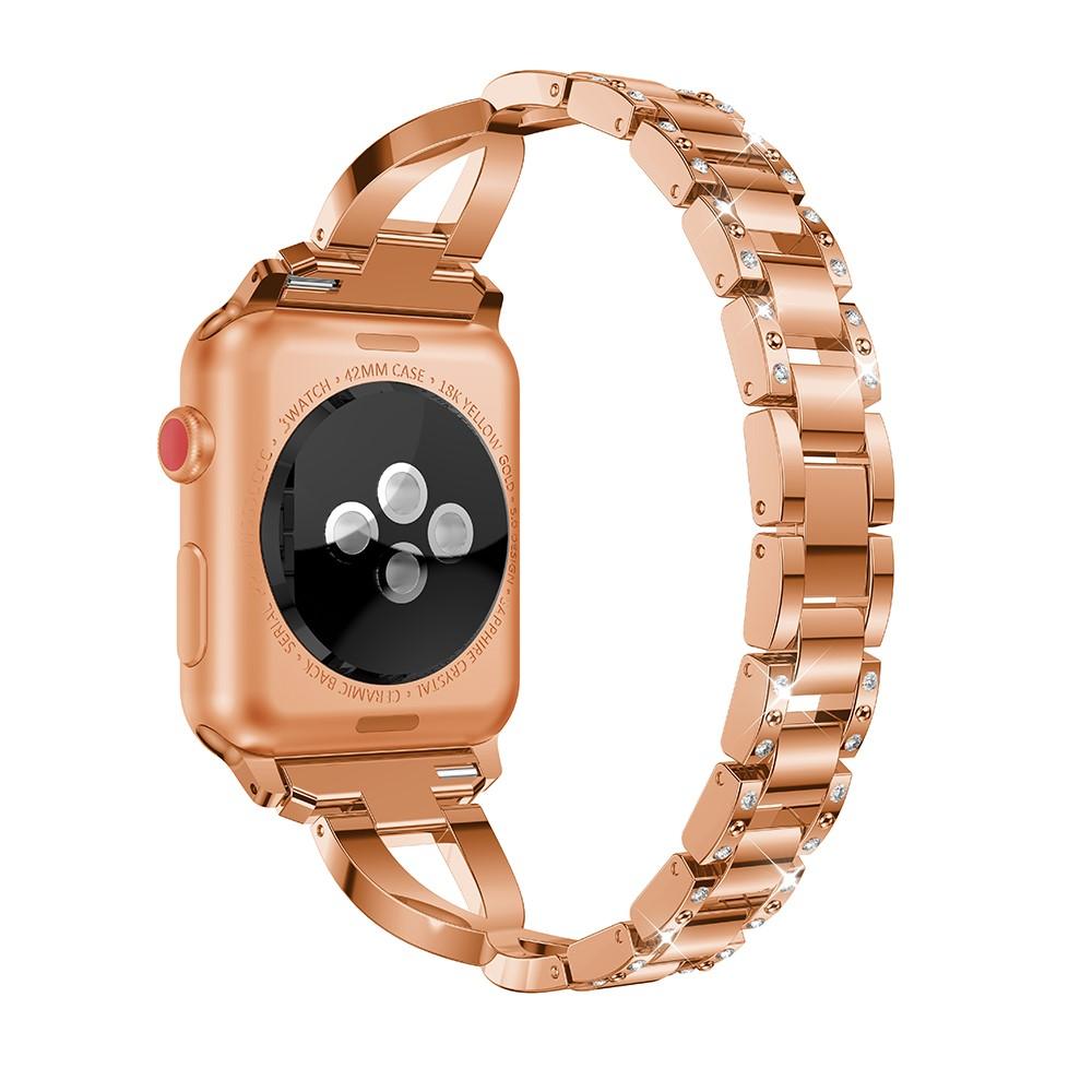 Cinturino Cristallo Apple Watch 45mm Series 8 Rose Gold