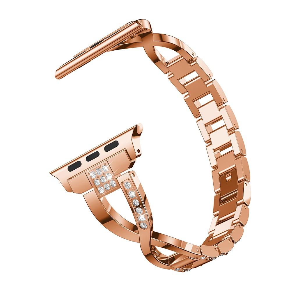 Cinturino Cristallo Apple Watch 45mm Series 8 Rose Gold