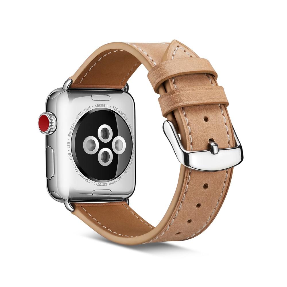 Cinturino in pelle Apple Watch 45mm Series 8 Khaki