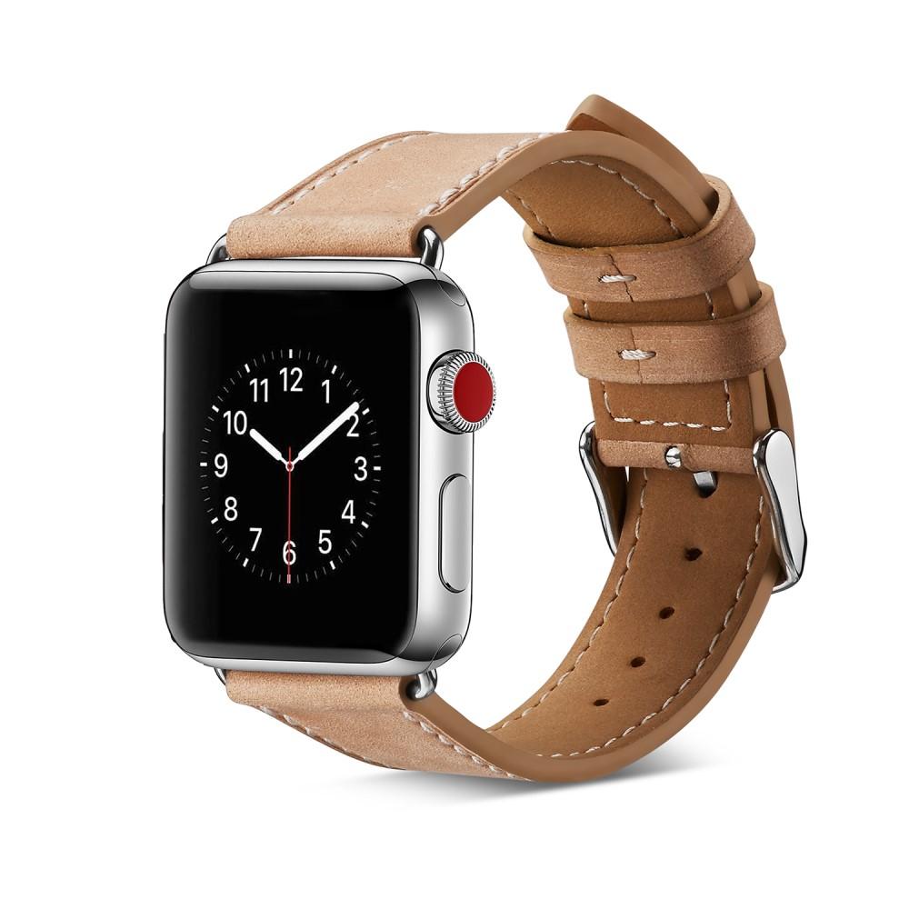 Cinturino in pelle Apple Watch 45mm Series 8 Khaki