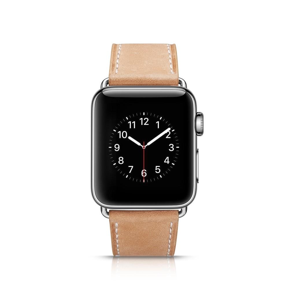 Cinturino in pelle Apple Watch 45mm Series 8 Khaki