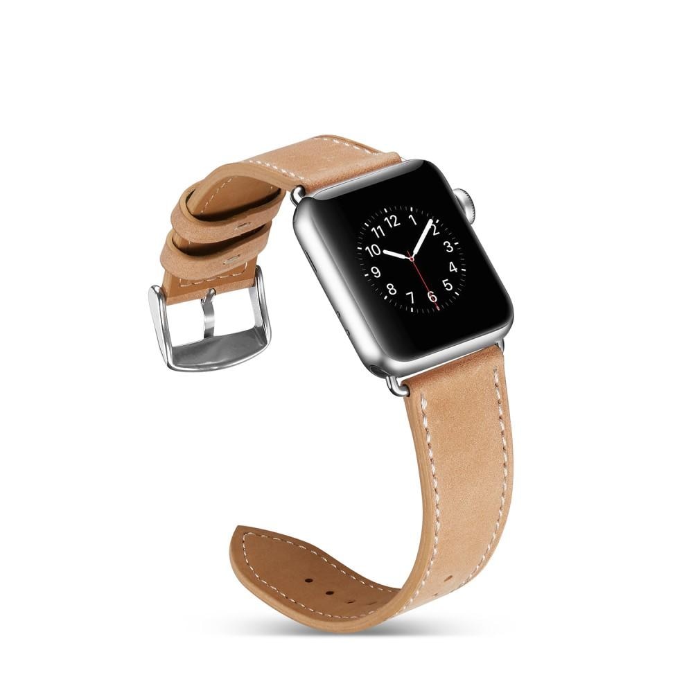 Cinturino in pelle Apple Watch 45mm Series 8 Khaki