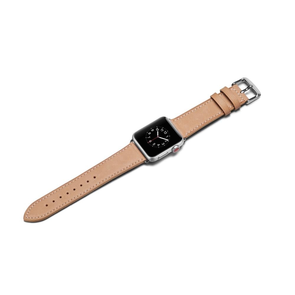 Cinturino in pelle Apple Watch 45mm Series 8 Khaki