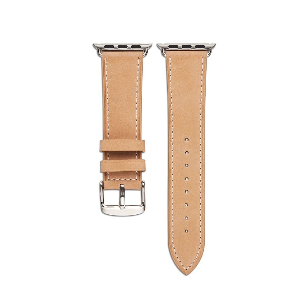 Cinturino in pelle Apple Watch 45mm Series 8 Khaki