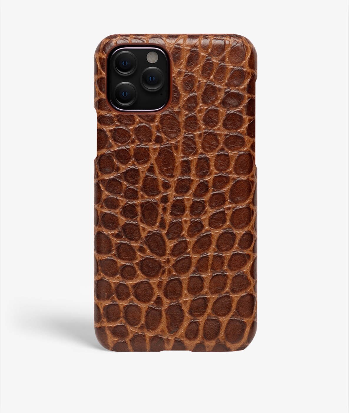 Cover iPhone 11 Pro Small Croco Marrone